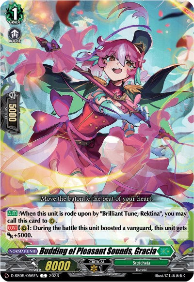 Budding of Pleasant Sounds, Gracia (D-SS05/056EN) [Festival Booster 2023]