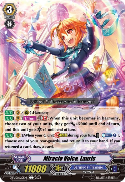 Miracle Voice, Lauris (D-PV01/120EN) [History Collection]
