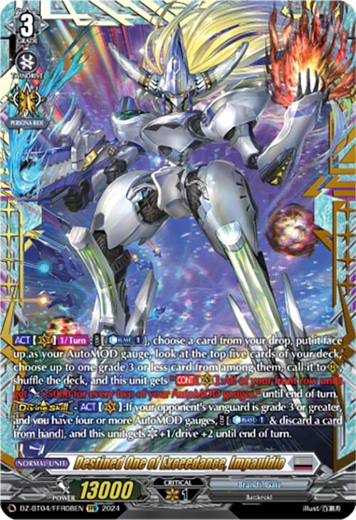 Destined One of Exceedance, Impauldio (DZ-BT04/FFR08EN) [Destined Showdown]