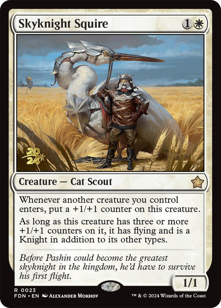 Skyknight Squire [Foundations Prerelease Promos]