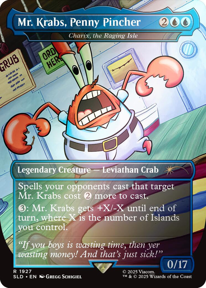 Mr. Krabs, Penny Pincher - Charix, the Raging Isle (Rainbow Foil) [Secret Lair Drop Series]
