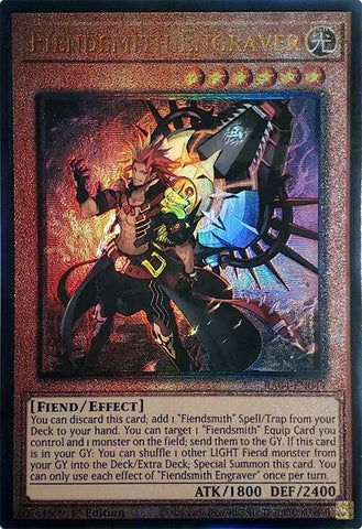 Fiendsmith Engraver [RA04-EN049] Prismatic Ultimate Rare