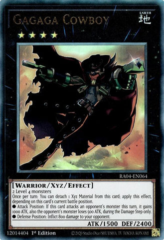 Gagaga Cowboy [RA04-EN064] Prismatic Ultimate Rare