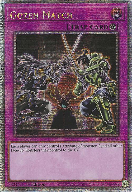 Gozen Match [RA04-EN134] Quarter Century Secret Rare