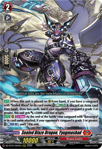 Sealed Blaze Dragon, Yyugmashad (DZ-BT07/003EN) [DZ-BT07: Moon Fangs & Cerulean Blaze]