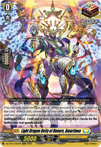Light Dragon Deity of Honors, Amartinoa (DZ-BT07/023EN) [DZ-BT07: Moon Fangs & Cerulean Blaze]
