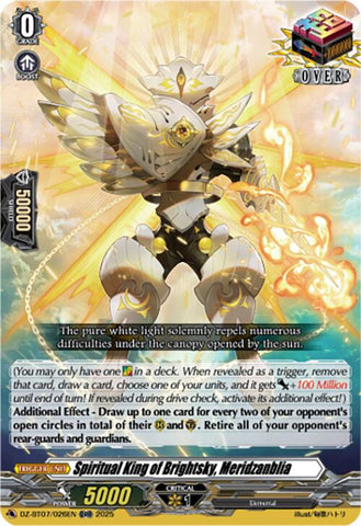 Spiritual King of Brightsky, Meridzanblia (DZ-BT07/026EN) [DZ-BT07: Moon Fangs & Cerulean Blaze]