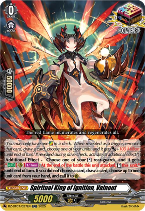 Spiritual King of Ignition, Valnout (DZ-BT07/027EN) [DZ-BT07: Moon Fangs & Cerulean Blaze]