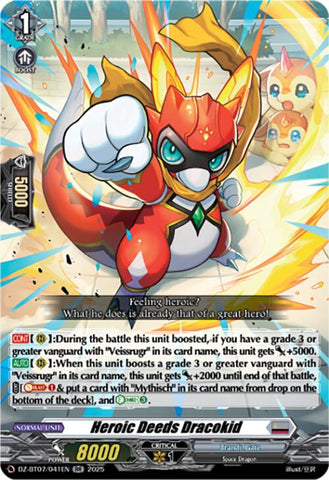Heroic Deeds Dracokid (DZ-BT07/041EN) [DZ-BT07: Moon Fangs & Cerulean Blaze]