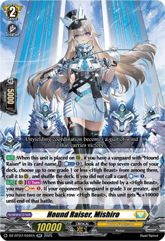 Hound Raiser, Mishiro (DZ-BT07/044EN) [DZ-BT07: Moon Fangs & Cerulean Blaze]