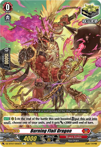 Burning Flail Dragon (DZ-BT07/055EN) [DZ-BT07: Moon Fangs & Cerulean Blaze]