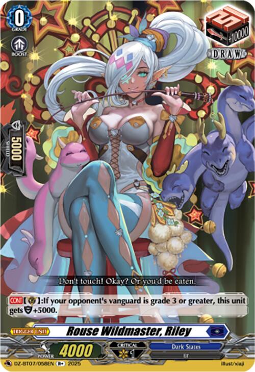 Rouse Wildmaster, Riley (DZ-BT07/058EN) [DZ-BT07: Moon Fangs & Cerulean Blaze]