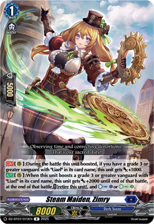 Steam Maiden, Zimry (DZ-BT07/073EN) [DZ-BT07: Moon Fangs & Cerulean Blaze]