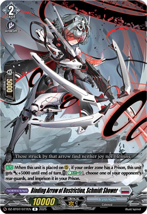 Binding Arrow of Restriction, Schmidt Shower (DZ-BT07/077EN) [DZ-BT07: Moon Fangs & Cerulean Blaze]