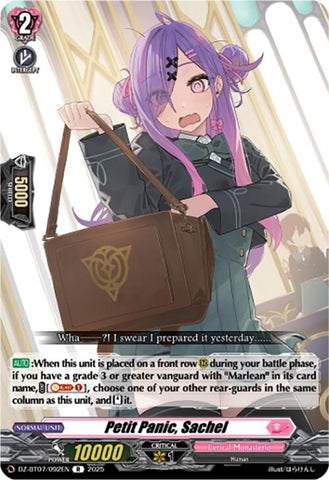 Petit Panic, Sachel (DZ-BT07/092EN) [DZ-BT07: Moon Fangs & Cerulean Blaze]