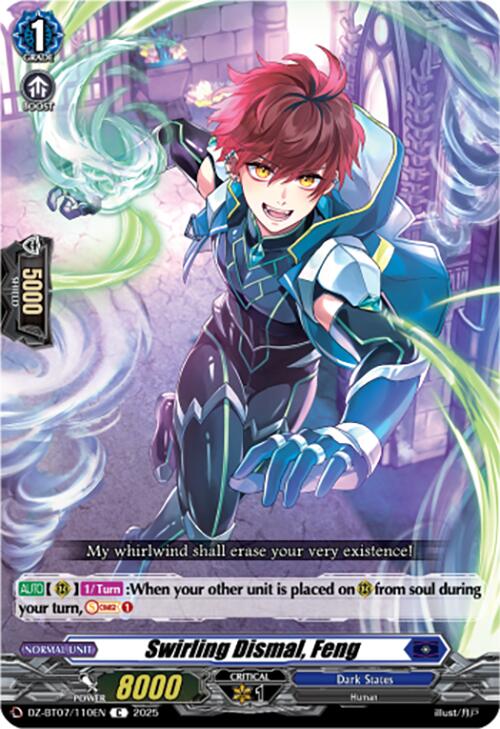 Swirling Dismal, Feng (DZ-BT07/110EN) [DZ-BT07: Moon Fangs & Cerulean Blaze]