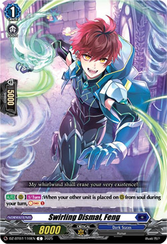 Swirling Dismal, Feng (DZ-BT07/110EN) [DZ-BT07: Moon Fangs & Cerulean Blaze]