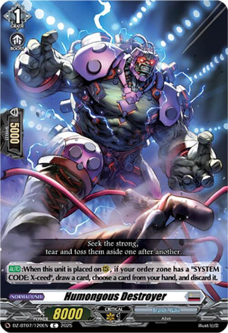 Humongous Destroyer (DZ-BT07/120EN) [DZ-BT07: Moon Fangs & Cerulean Blaze]