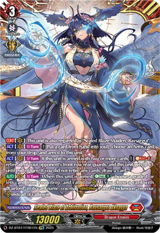 Sealed Blaze of Arbitration, Bavsargra Aksayya (DZ-BT07/FFR01EN) [DZ-BT07: Moon Fangs & Cerulean Blaze]