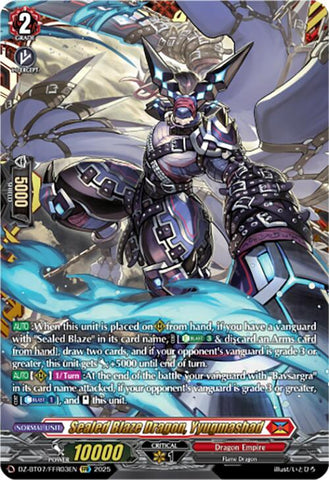 Sealed Blaze Dragon, Yyugmashad (DZ-BT07/FFR03EN) [DZ-BT07: Moon Fangs & Cerulean Blaze]