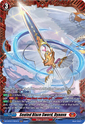Sealed Blaze Sword, Dyaava (DZ-BT07/FR04EN) [DZ-BT07: Moon Fangs & Cerulean Blaze]