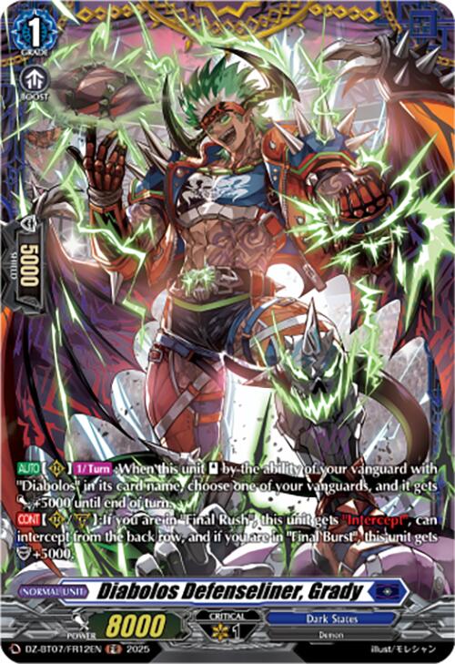 Diabolos Defenseliner, Grady (DZ-BT07/FR12EN) [DZ-BT07: Moon Fangs & Cerulean Blaze]