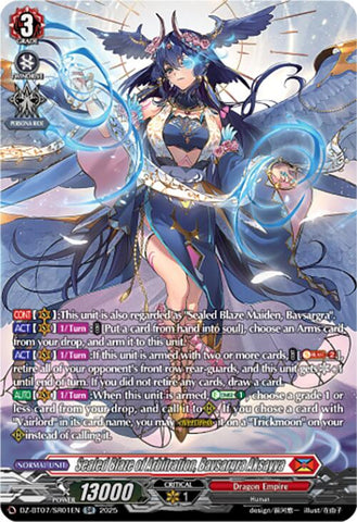 Sealed Blaze of Arbitration, Bavsargra Aksayya (DZ-BT07/SR01EN) [DZ-BT07: Moon Fangs & Cerulean Blaze]