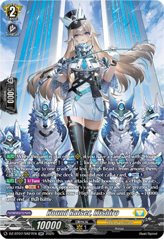Hound Raiser, Mishiro (DZ-BT07/SR27EN) [DZ-BT07: Moon Fangs & Cerulean Blaze]