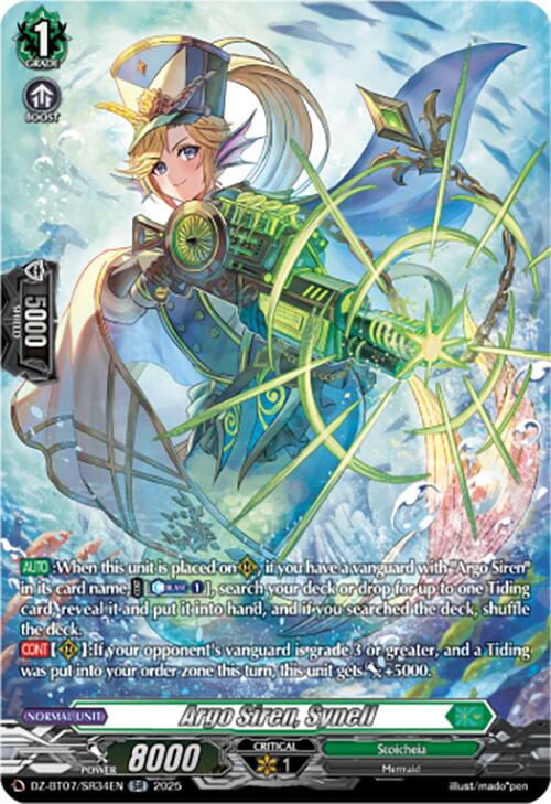 Argo Siren, Synell (DZ-BT07/SR34EN) [DZ-BT07: Moon Fangs & Cerulean Blaze]