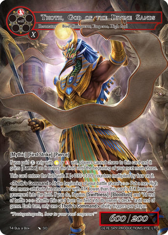 Thoth, God of the Divine Sands (T4 Buy a Box) [Promo Cards]