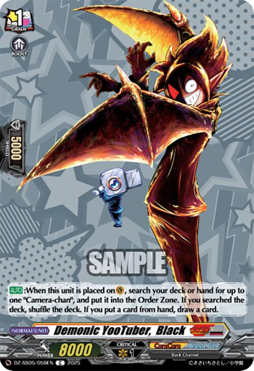 Demonic YooTuber, Black (DZ-SS05/059EN) [CoroCoro Start Deck Pack]