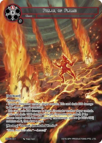 Pillar of Flame (MC08-001) [Alice Origin Memoria Cards]