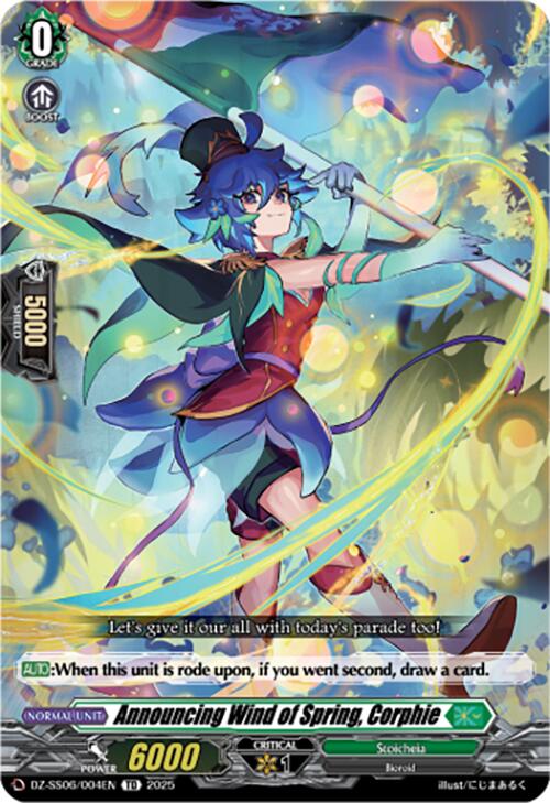 Announcing Wind of Spring, Corphie (DZ-SS06/004EN) [DZ-SS06: Master Deckset -Urara Haneyama-]