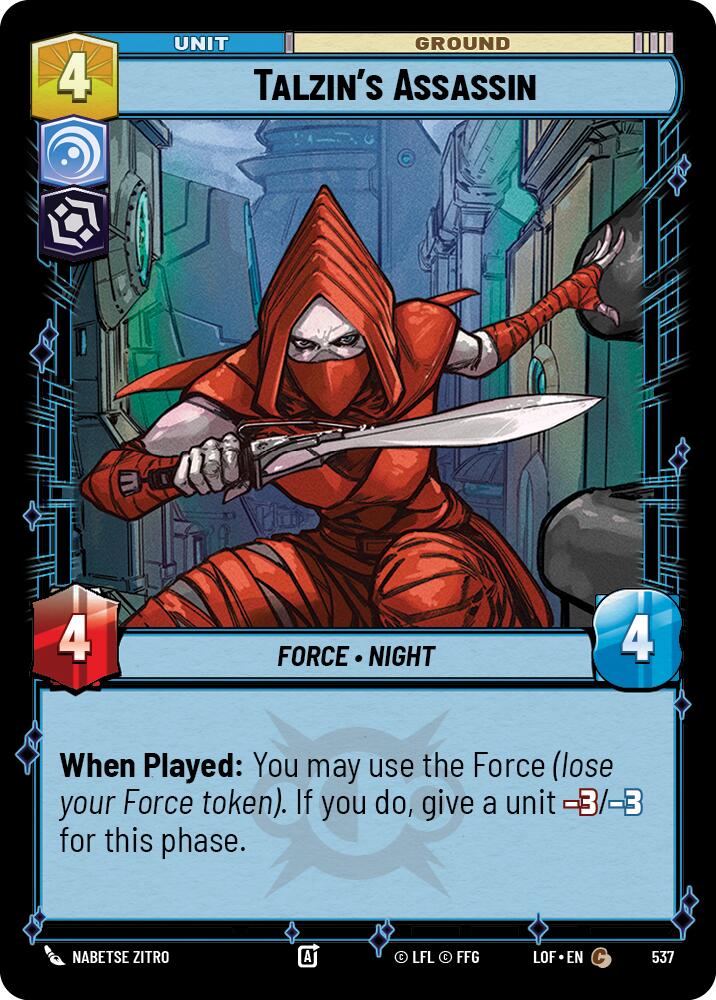 Talzin's Assassin (537) (Foil) (537) [Legends of the Force]