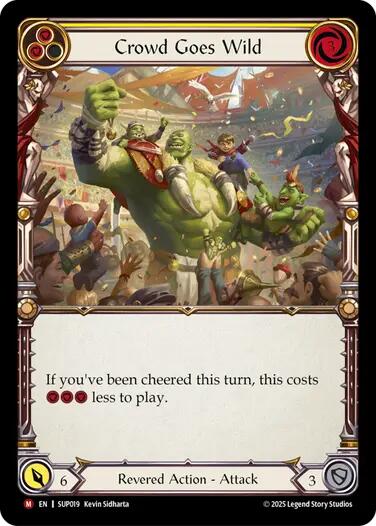 Crowd Goes Wild [SUP019] (Super Slam)  Rainbow Foil