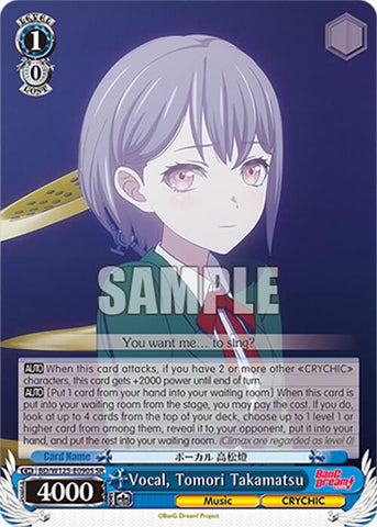 Vocal, Tomori Takamatsu (BD/W125-E090S SR) [MyGO!!!!! x Ave Mujica]