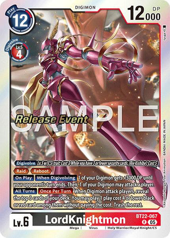 LordKnightmon [BT22-067] [Cyber Eden Release Event Cards]