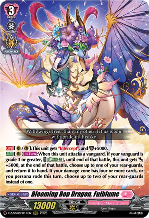 Blooming Bop Dragon, Fulblume (RRR) (DZ-SS08/014EN) [DZ-SS08: Festival Booster 2025]