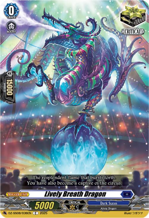 Lively Breath Dragon (DZ-SS08/036EN) [DZ-SS08: Festival Booster 2025]