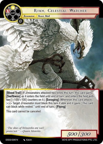 Rukh, Celestial Watcher (ESD2-006 N) [Descent into the Raven's Catacombs]