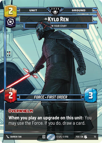 Kylo Ren - I Know Your Story (74) (74) [Organized Play Promos]