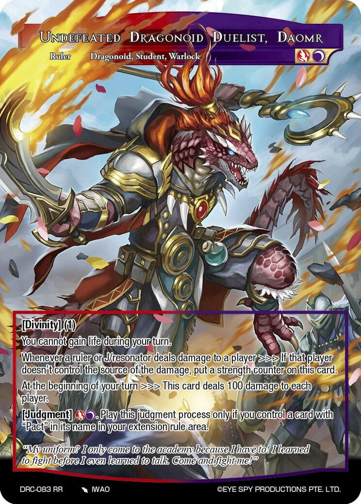 Undefeated Dragonoid Duelist, Daomr // Daomr, Bloodied Demonic Swordsmaster (DRC-083 JR) [Descent into the Raven's Catacombs]
