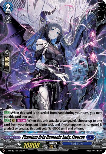 Phantom Aria Demonic Lady, Flauros (Foil) (D-PR/893EN) [D Promo Cards]