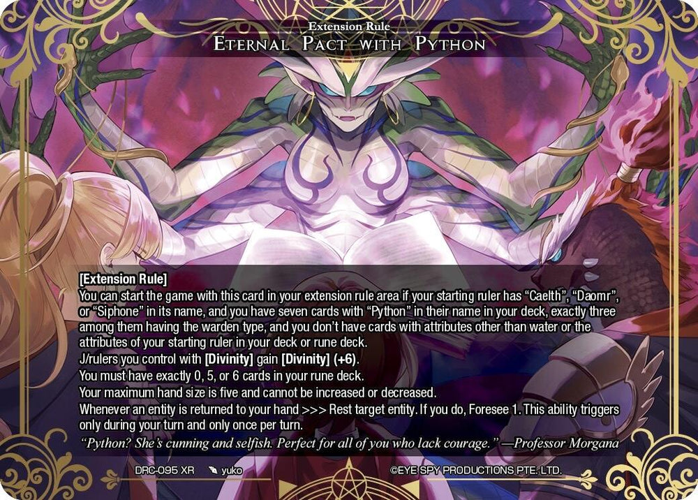 Eternal Pact with Python (DRC-095 XR) [Descent into the Raven's Catacombs]