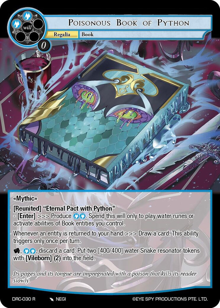Poisonous Book of Python (DRC-030 R) [Descent into the Raven's Catacombs]