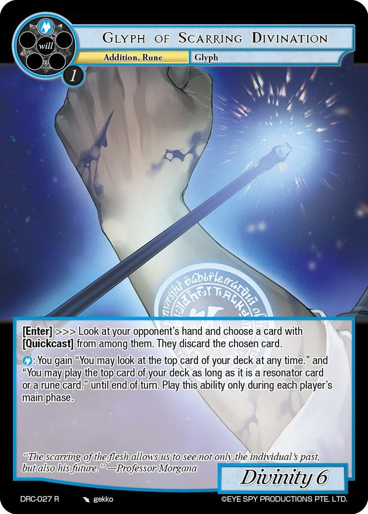 Glyph of Scarring Divination (DRC-027 R) [Descent into the Raven's Catacombs]