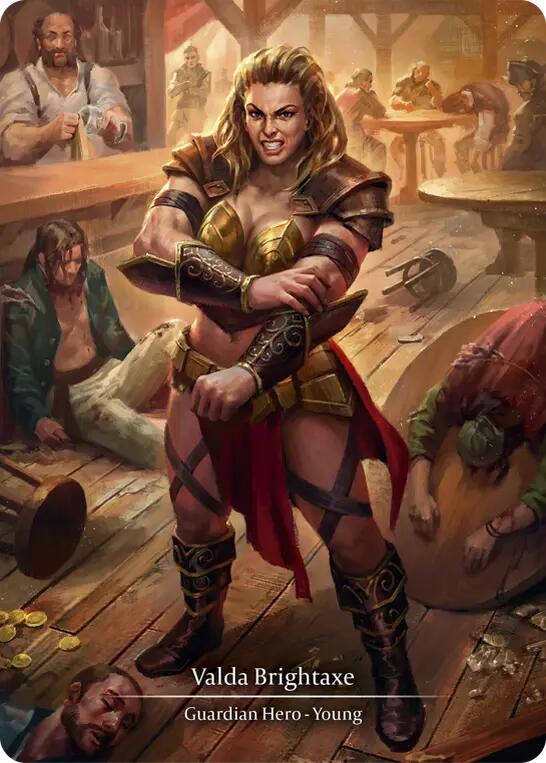 Valda Brightaxe (Marvel) [MPG002] (Mastery Pack Guardian)  Cold Foil