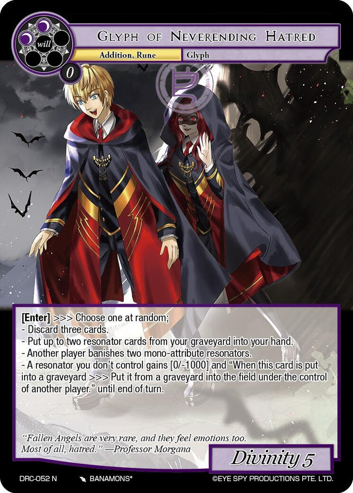 Glyph of Neverending Hatred (DRC-052 N) [Descent into the Raven's Catacombs]