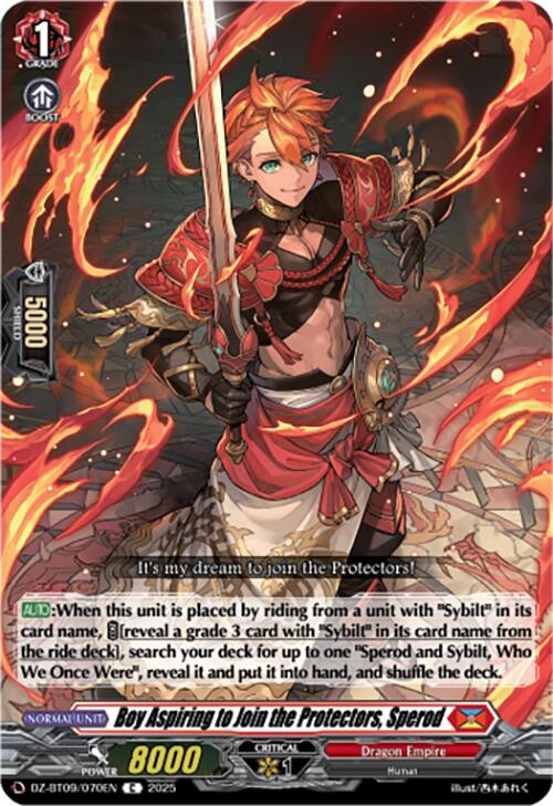Boy Aspiring to Join the Protectors, Sperod (DZ-BT09/070EN) [Super Brave Detonation]