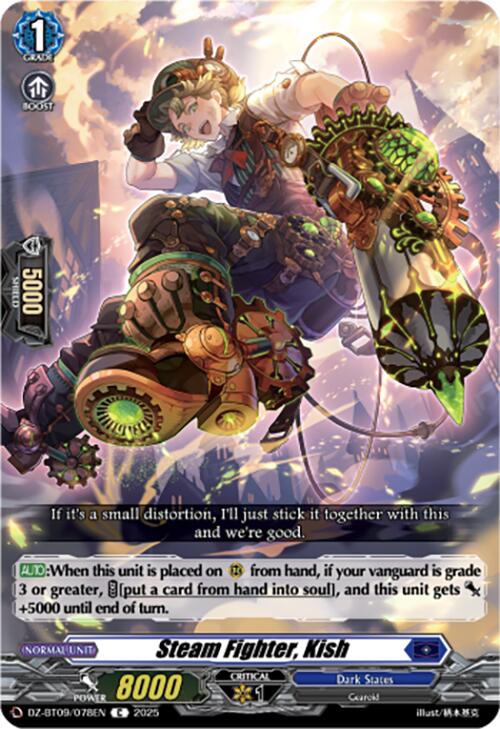 Steam Fighter, Kish (DZ-BT09/078EN) [Super Brave Detonation]